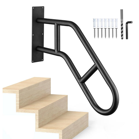 Repuskor outdoor handrail for 1-3 steps with secure grip