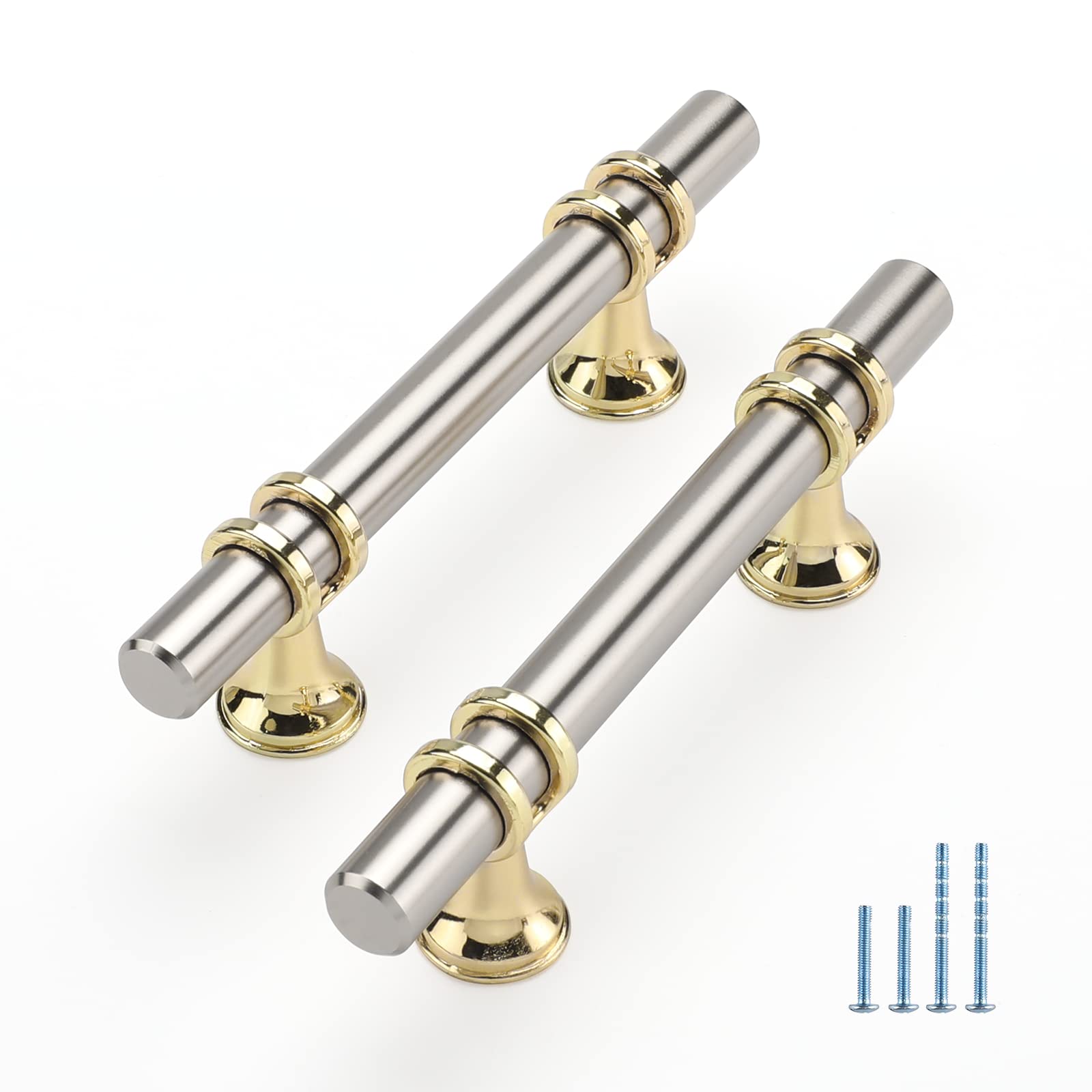 Rergy brushed nickel cabinet pull 3in, sleek design for quick cabinet access