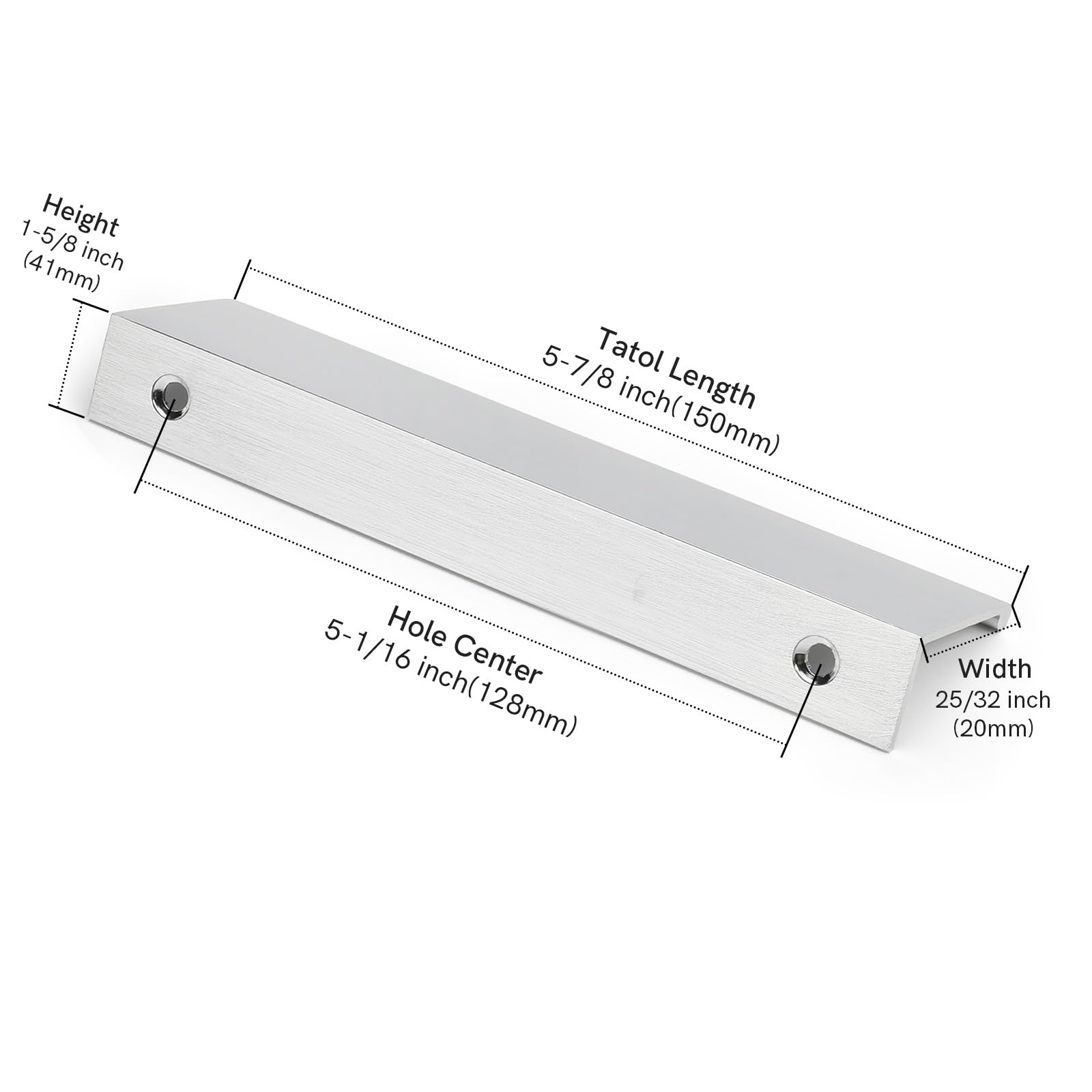 Rergy brushed nickel edge pull adds modern style to kitchen cabinets