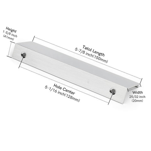 Rergy brushed nickel edge pull adds modern style to kitchen cabinets