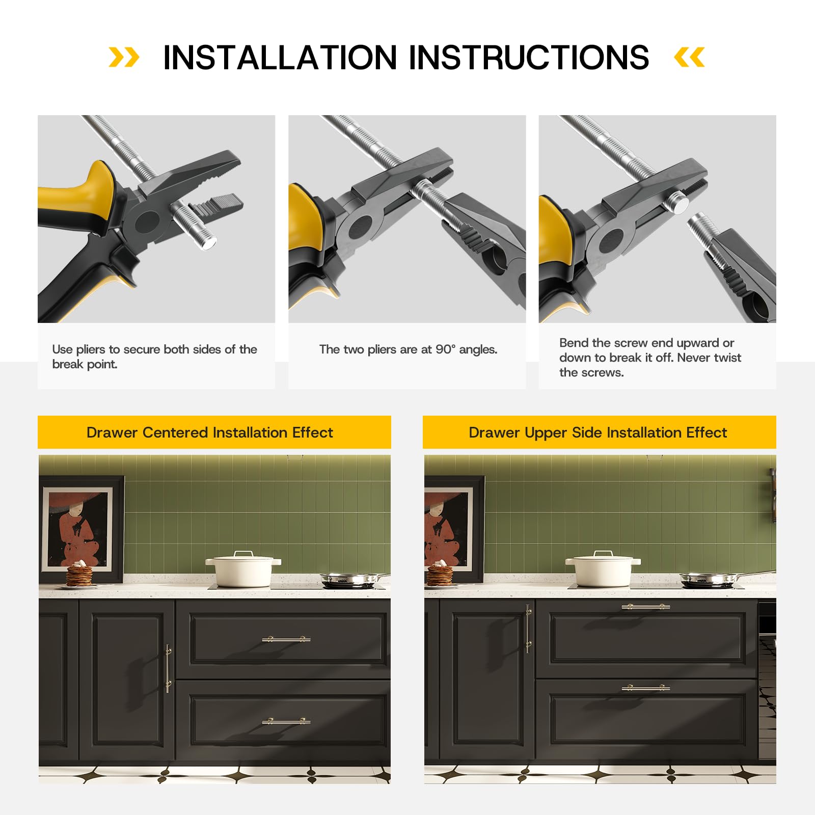 Rergy packaged cabinet pulls with protective wrapping
