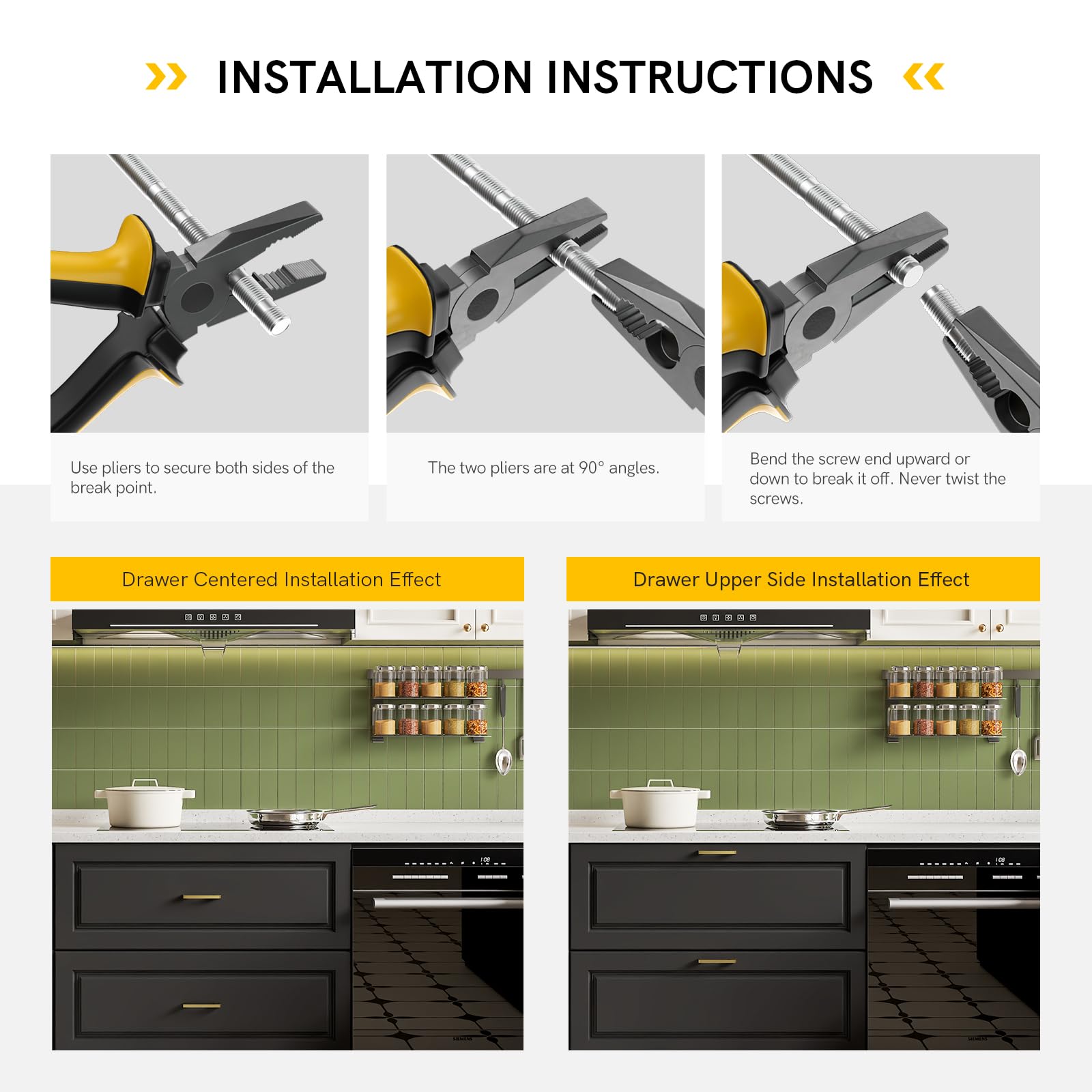 Rergy curved corners add safer everyday usability.