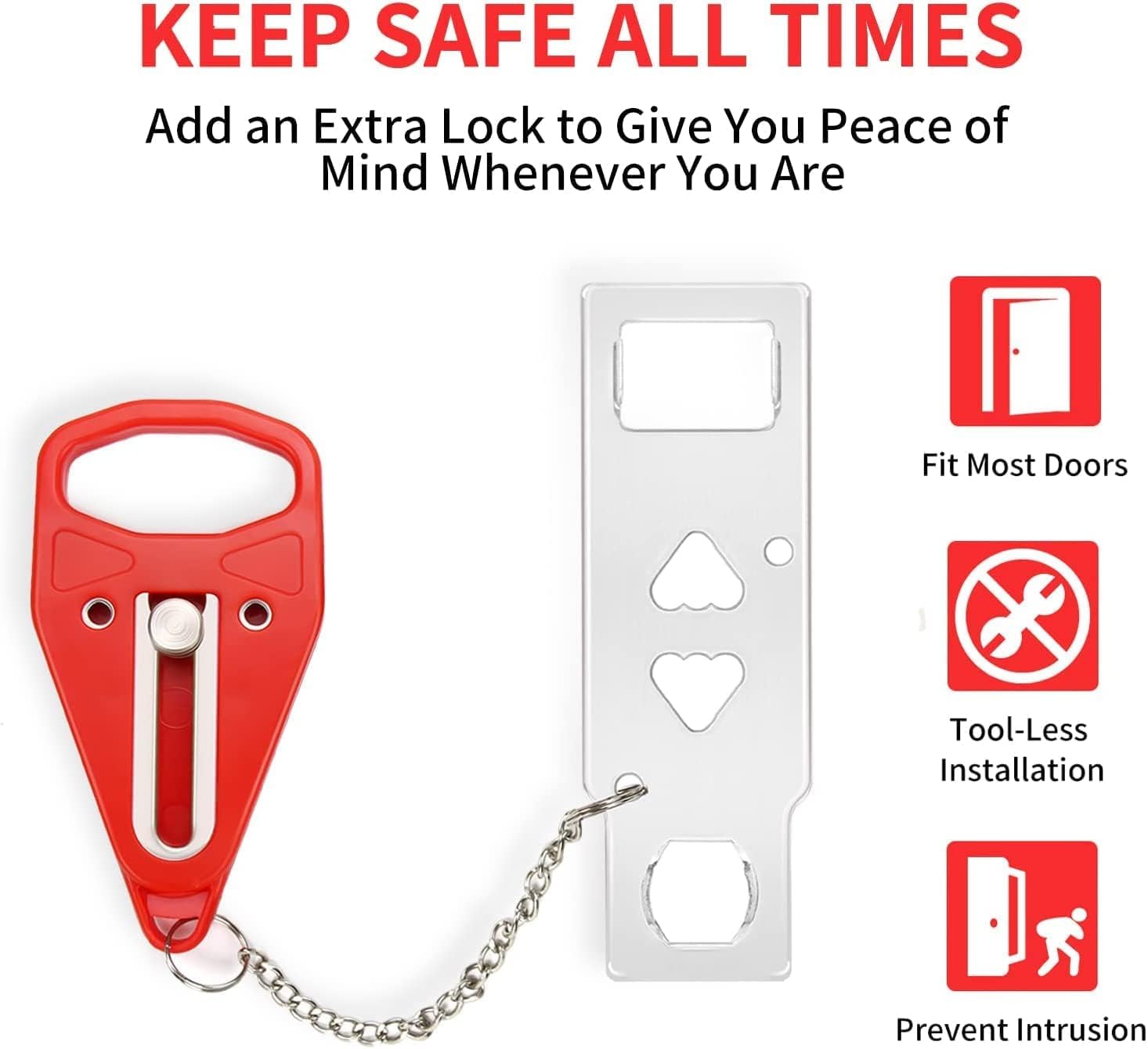 Rerishom door lock stainless steel core highlights durable hardware and reliable protection