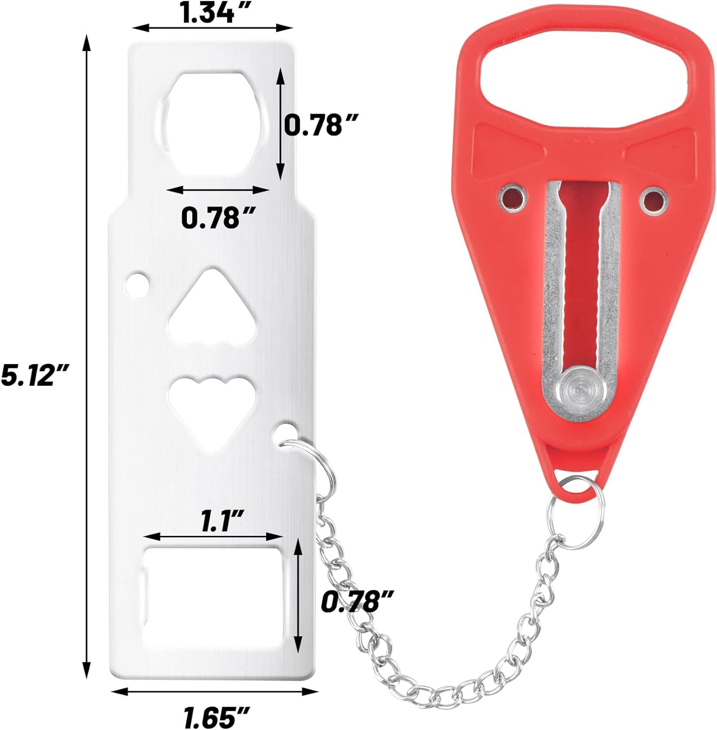 Rerishom door stop alarm close-up displaying audible alert for safety.