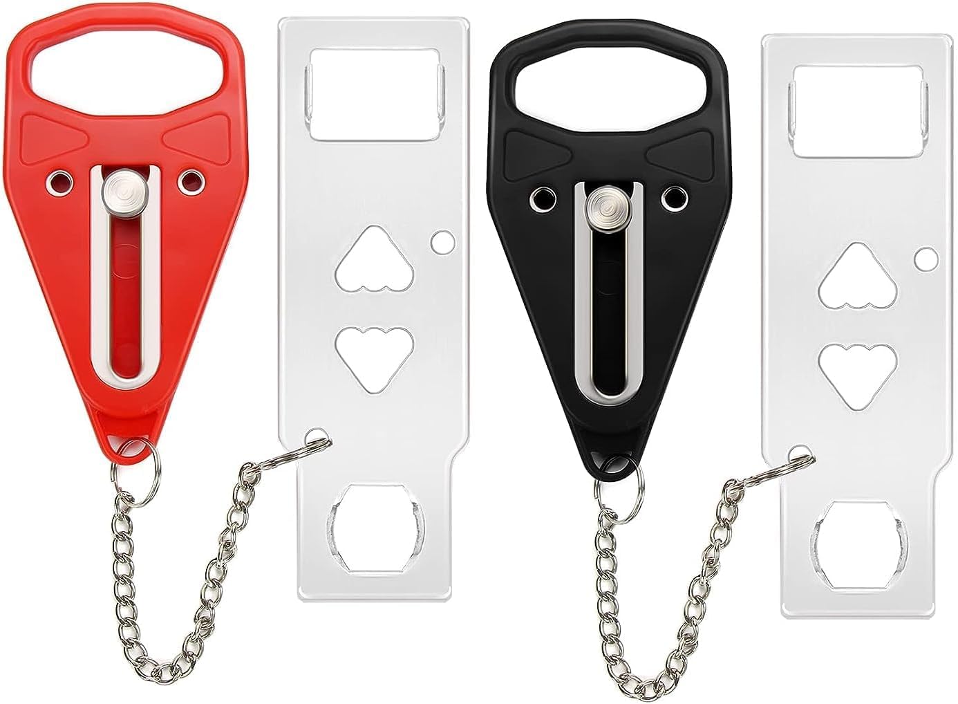 Rerishom portable door lock 2pack setup for quick, tool-free privacy on any door