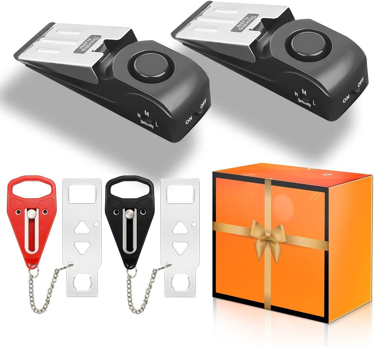 Rerishom portable door lock 4-pack for enhanced home privacy.