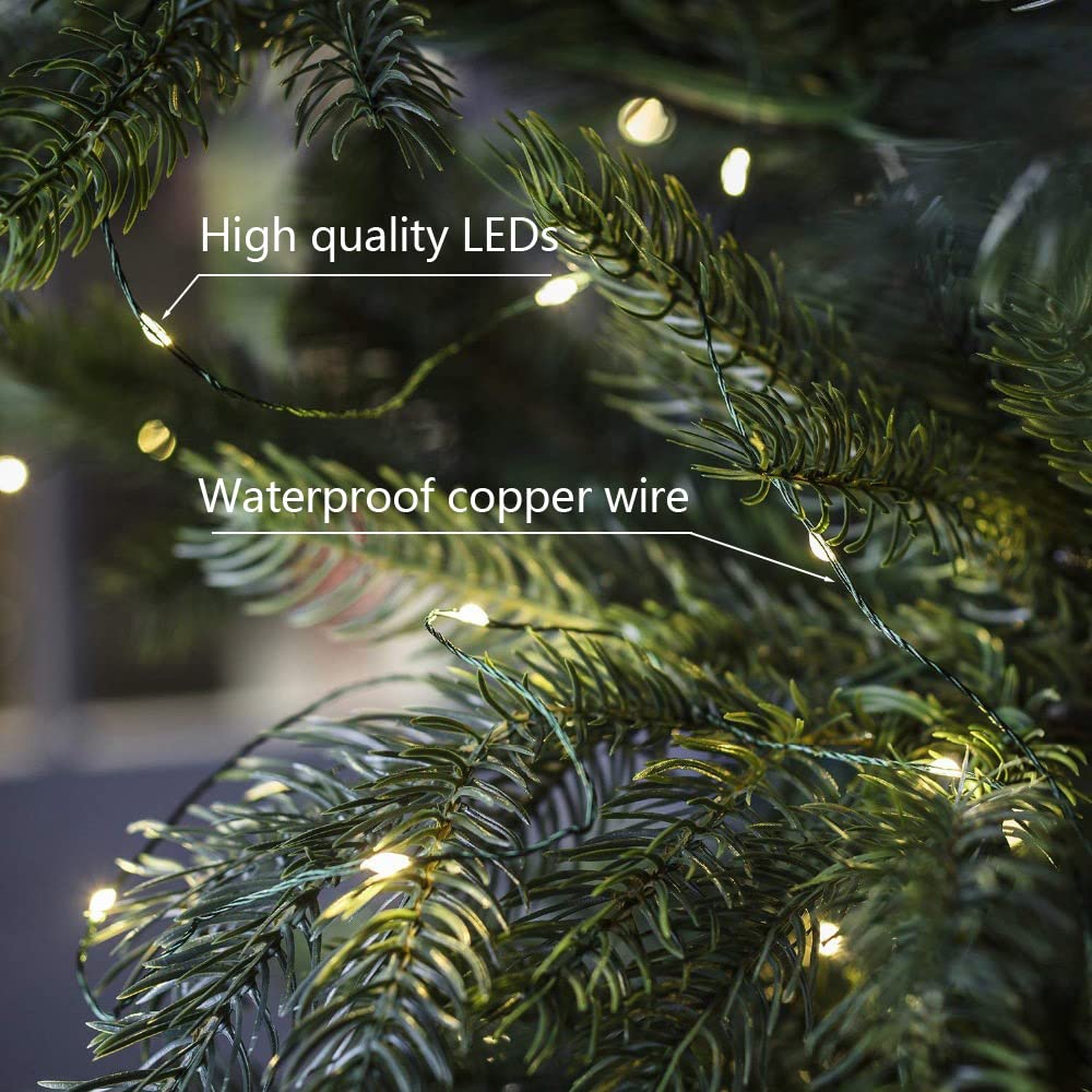 RESNICE remote-control fairy lights with eight modes for versatile decor.