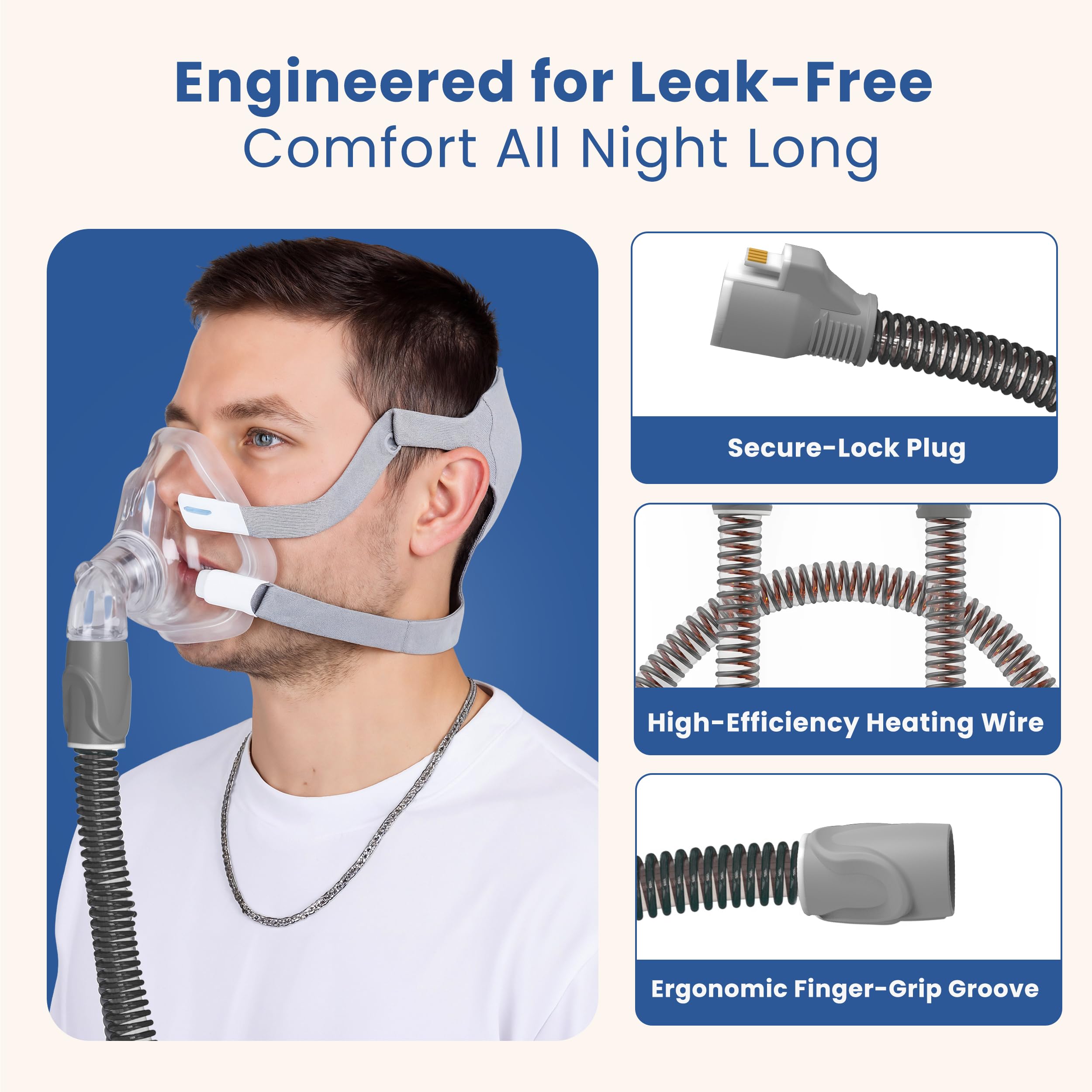 RespiraX Air Sense Series 11 tubing featuring easy-connect design for quick replacements.
