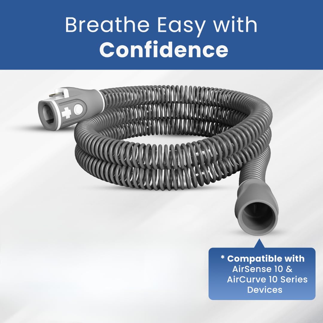 RespiraX AirSense 10 hose replacement highlights simple swap for quick maintenance.