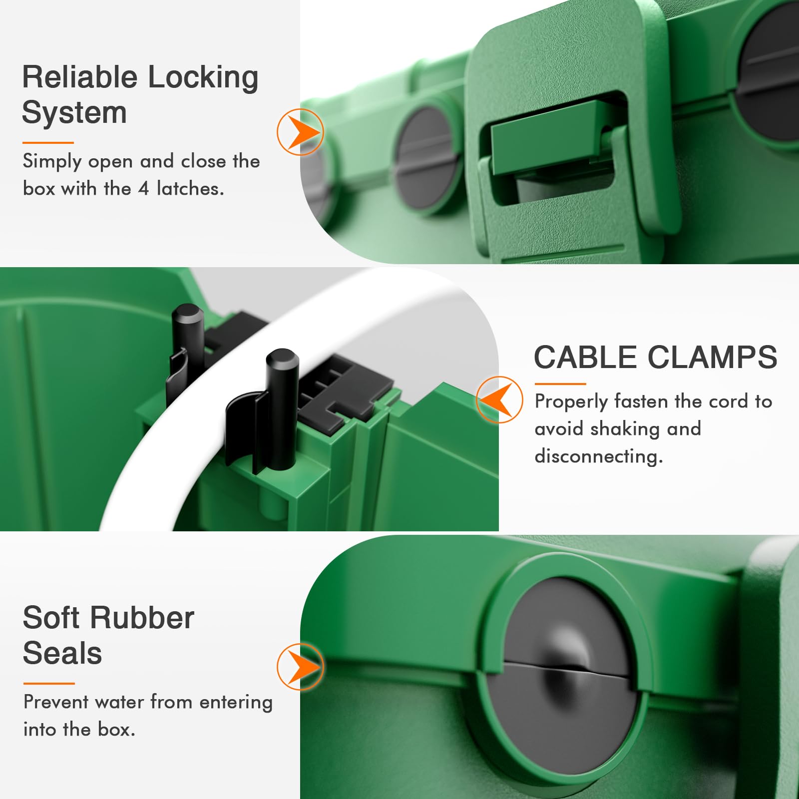 Restmo outdoor box small front view shows compact size ideal for tight spaces.