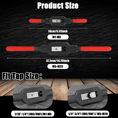 Retainbre tap-wrench-handle assembly demonstrated for easy grip and leverage