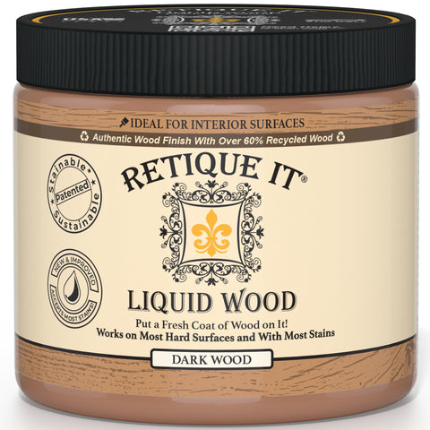 Retique It dark wood base coat creates a rich foundation for deep stains.