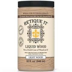Retique It Light Wood coating application shows a versatile wood-like finish.