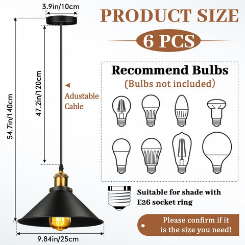 Retisee black farmhouse lamp shade with umbrella design elevates rustic dining spaces.