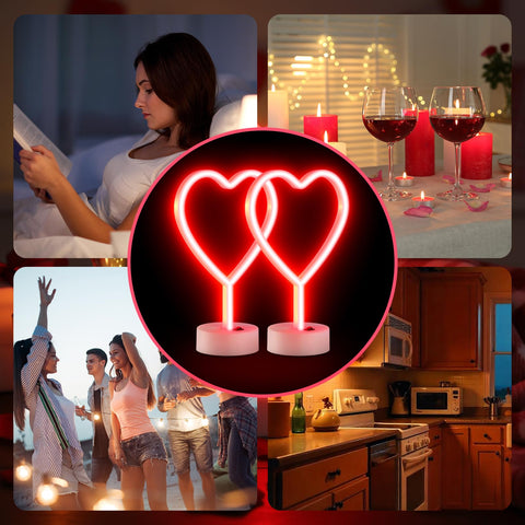 Retisee red heart neon sign makes a thoughtful gift for occasions