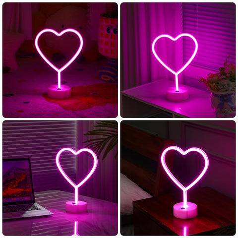 Retisee pink heart neon sign package, ready to gift or decorate a Valentine’s space.