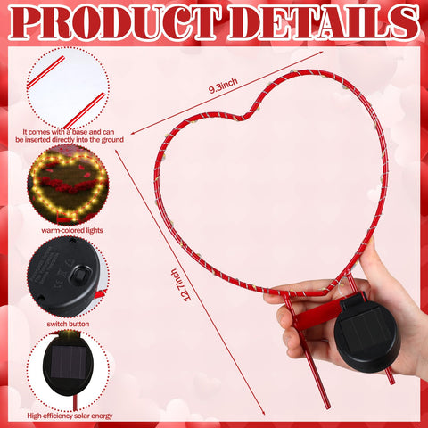 Retisee weatherproof heart lamp withstands rain and wind for long-lasting use.