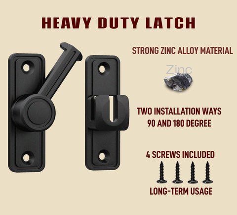 RETRIN barn door latch with modern aesthetics for home decor