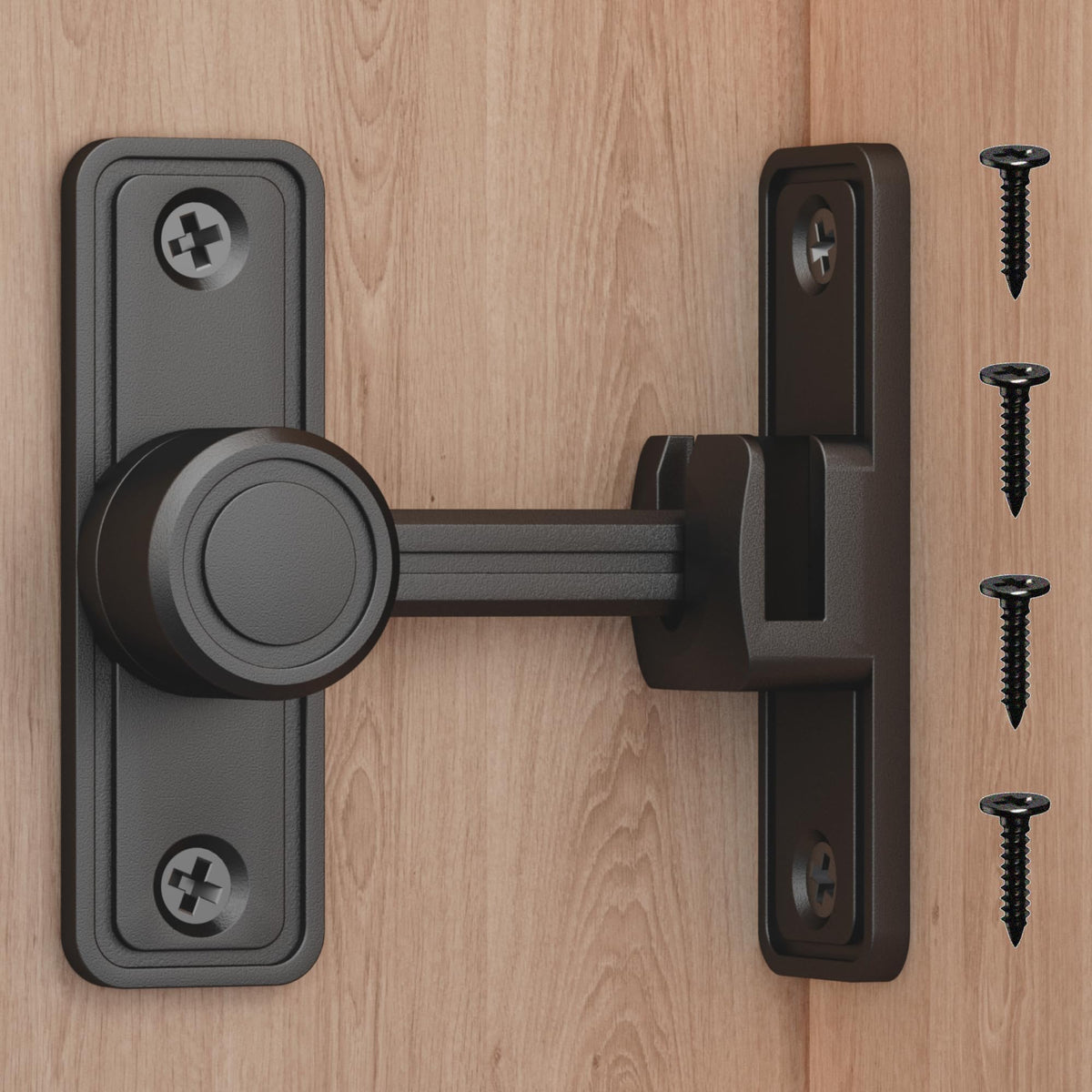 RETRIN barn door privacy latch with 90°/180° swing for interior doors