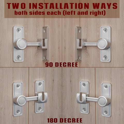 RETRIN barn door privacy latch installed on door for privacy and control