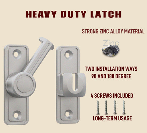RETRIN latch package includes screws and glue for adhesive or screw mounting