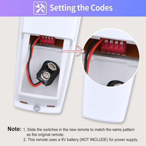 RETROSUN CHQ7080T package contents with remote and manual.