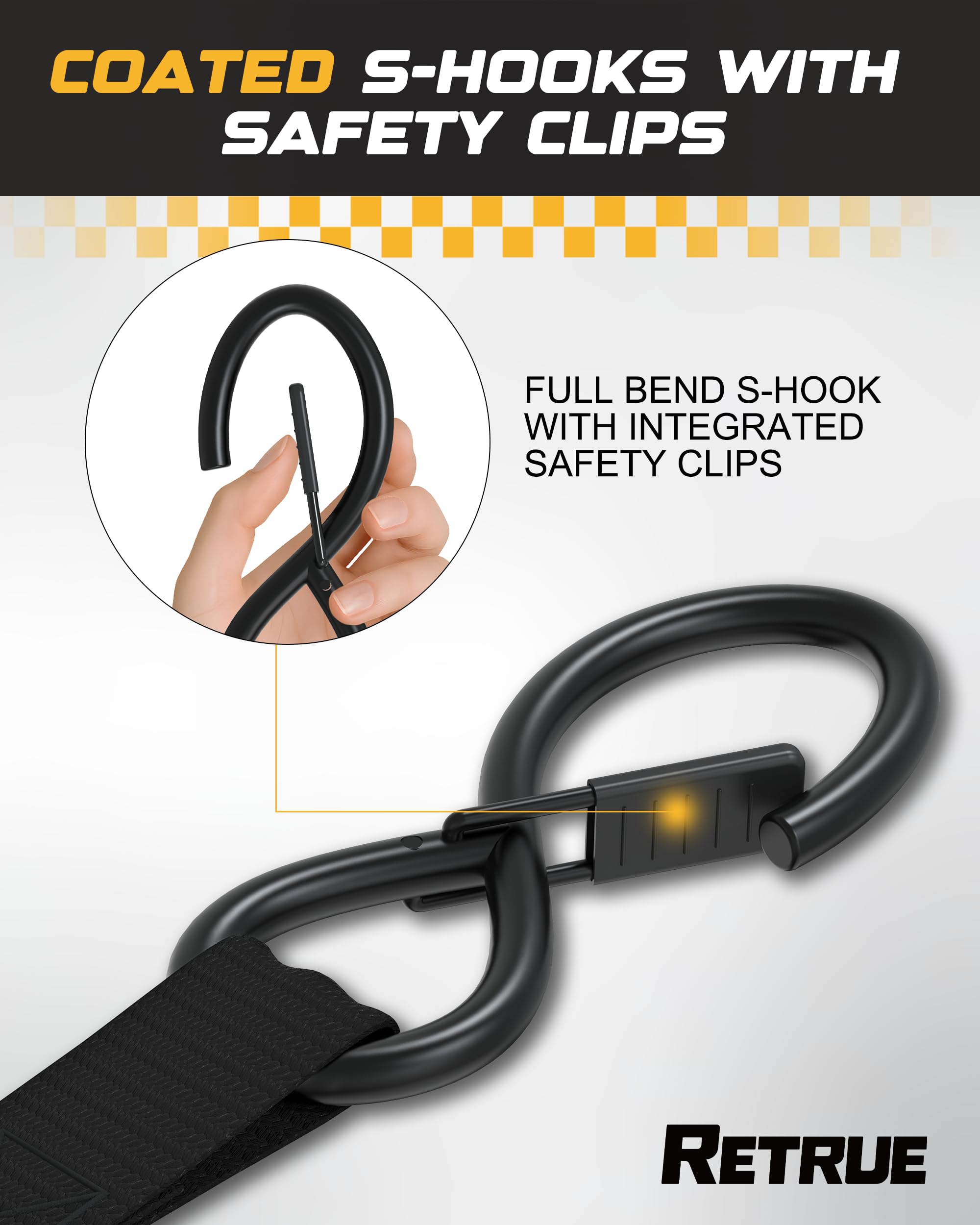 RETRUE soft loops included for delicate or irregular items