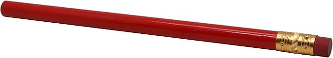 RevMark jumbo round pencil with black lead writes clean lines on lumber.