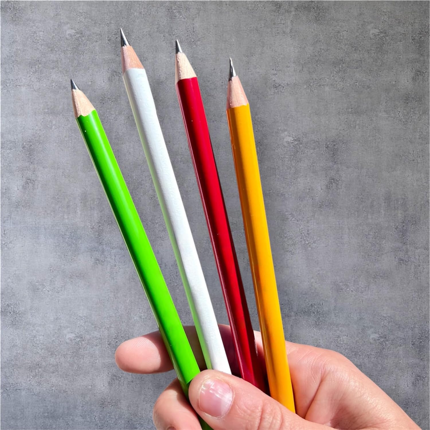 RevMark Jumbo Round Pencil at a construction site, easy-to-grip tool for marking layouts.