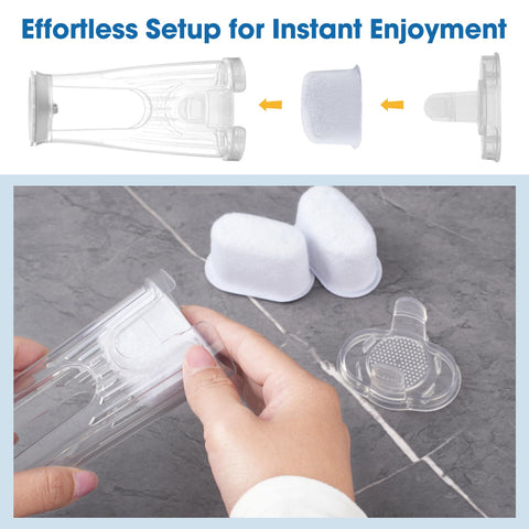 Revorit filter holder with side-mounted configuration for tall Keurig reservoirs
