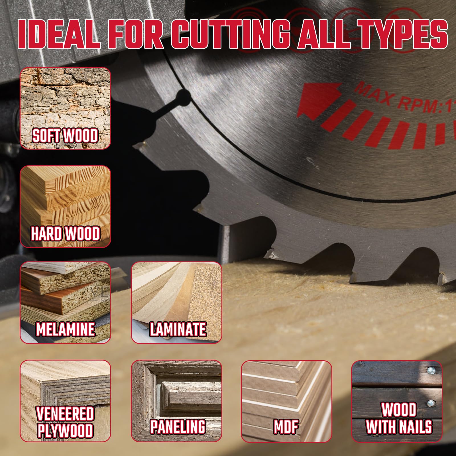 Revvstark durable-alloy-steel blade designed for hardwood and softwood tasks.