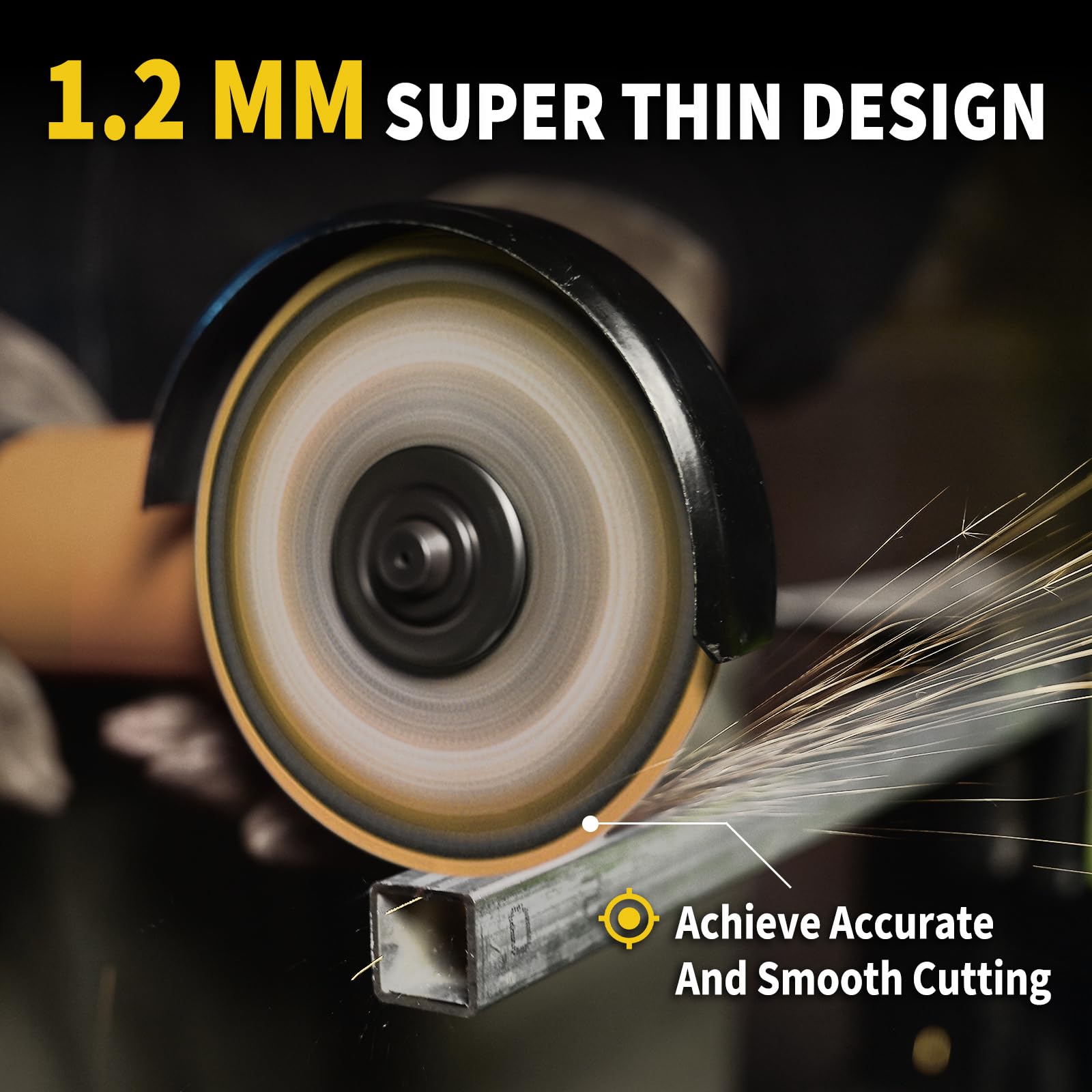 Heat-dissipation holes in Revvstark wheel minimize heat buildup.