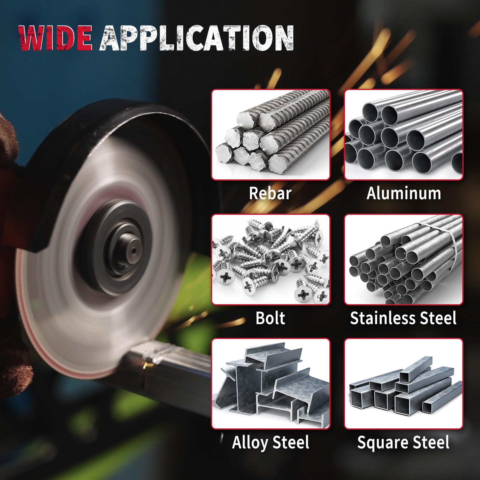 Revvstark solid steel body enhances safety during heavy cutting