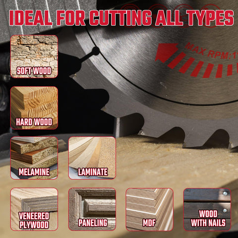 Revvstark wood-cutting blade suitable for softwood, hardwood, plywood and panels