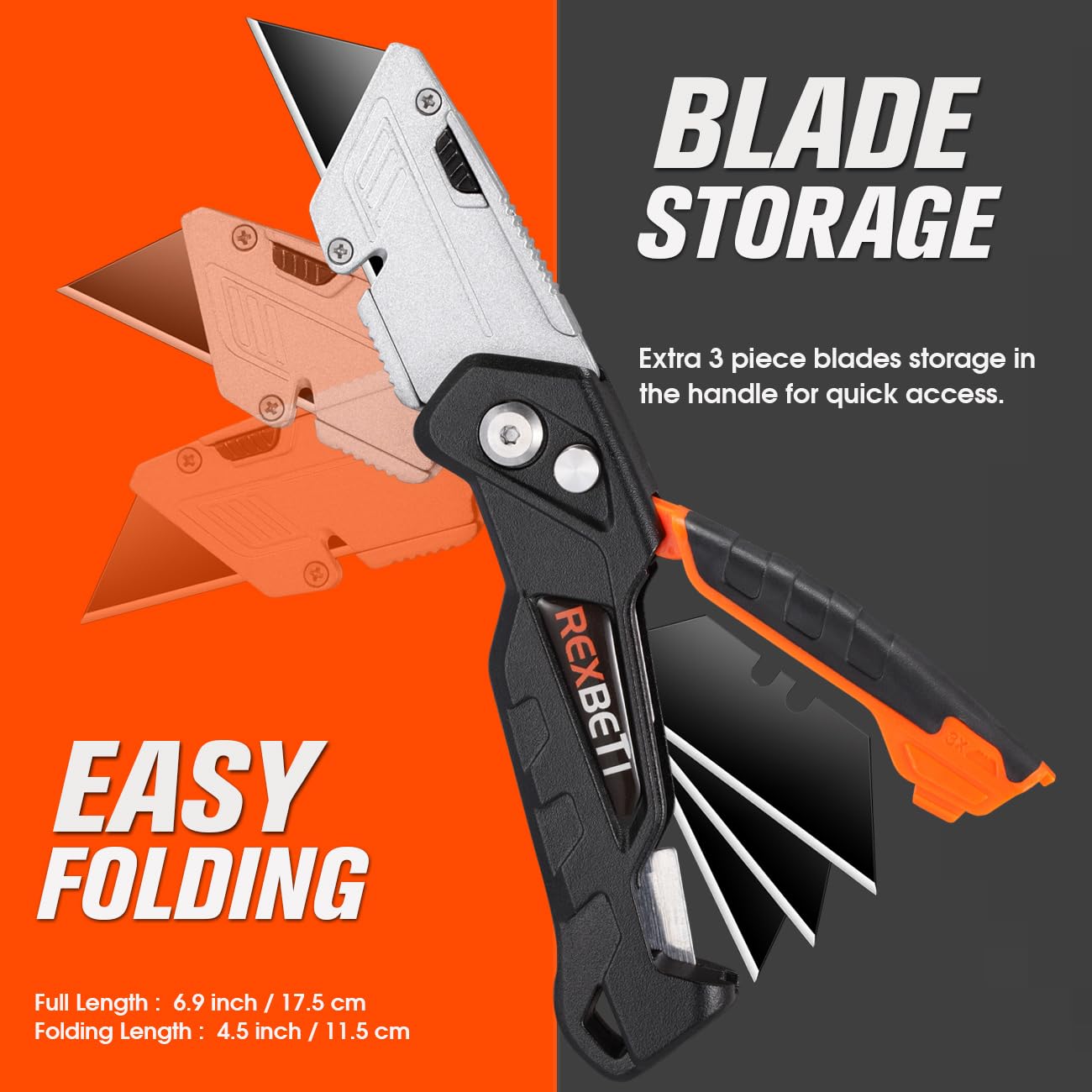 REXBETI blade-storage-design offers quick blade access during fast-packaging jobs.