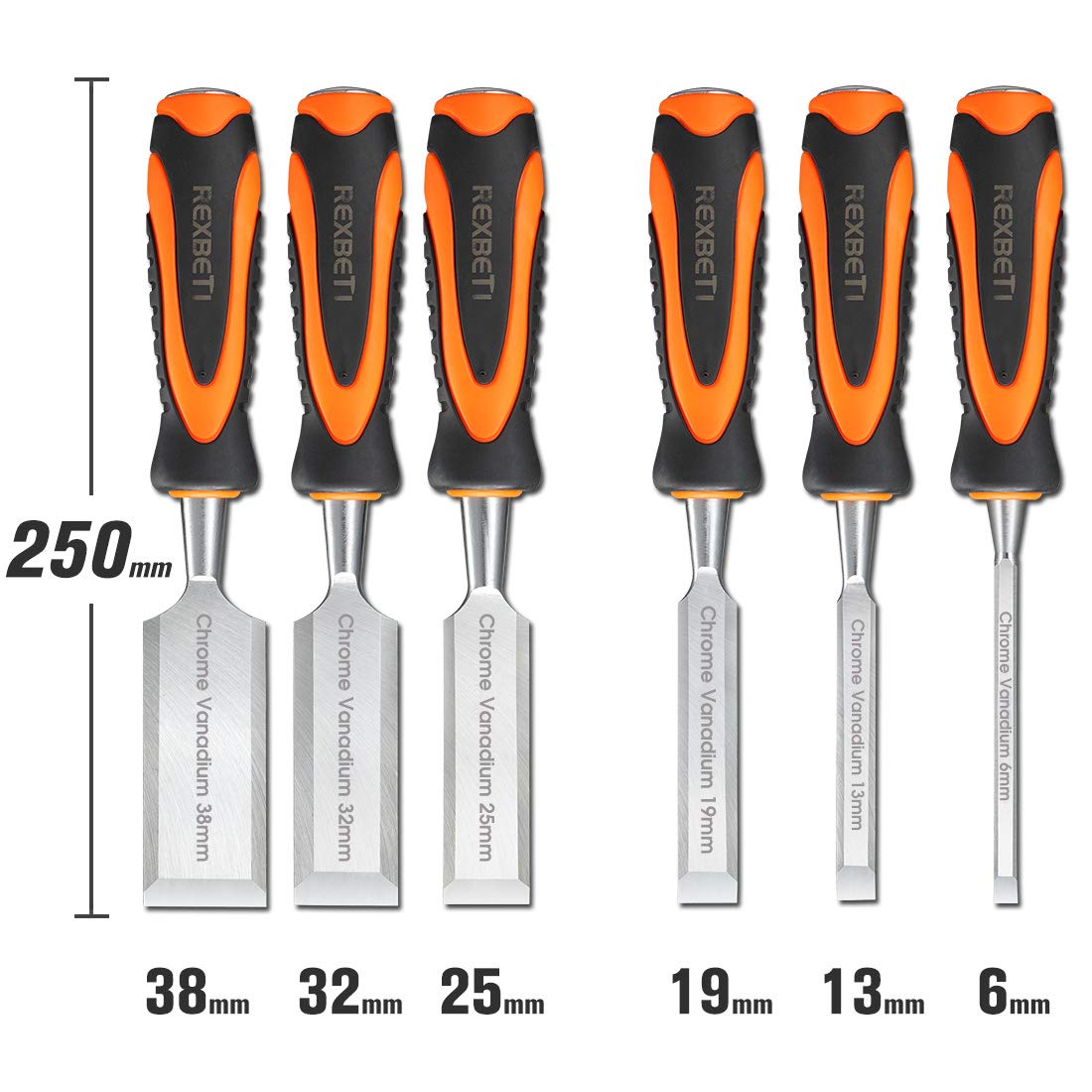 REXBETI honing guide and sharpening stone enable precise angles.