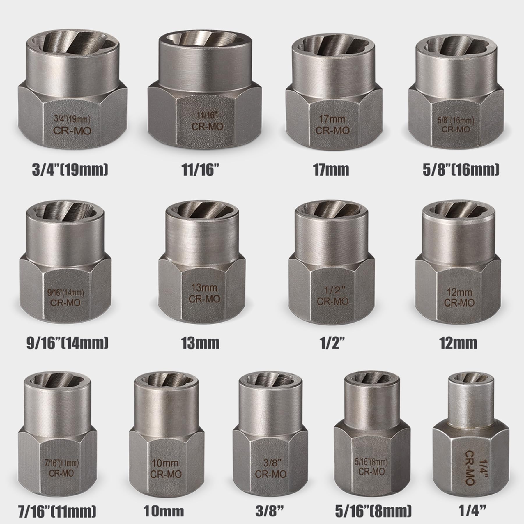 Close-up of internal thread grip demonstrates tight torque on damaged fasteners.