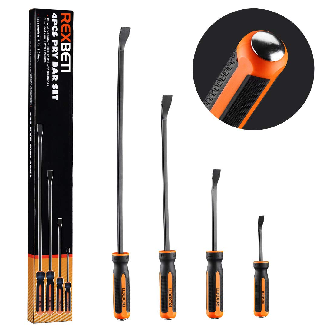 REXBETI pry bar set in use demonstrates versatile leverage