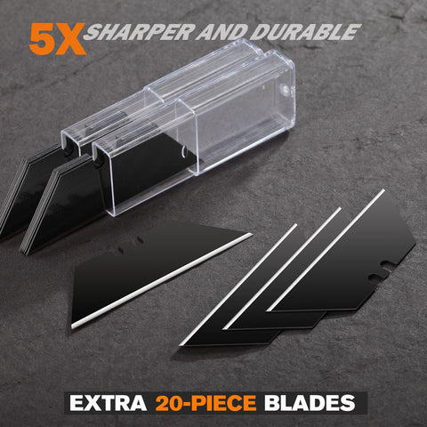 REXBETI safe-retractable-lock helps prevent slips during box opening and trimming.
