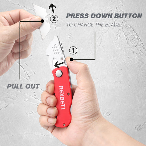 REXBETI safety lock keeps blades secure during use and transport.