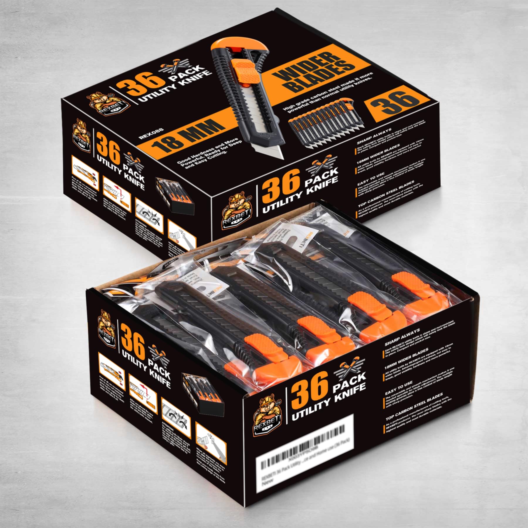 REXBETI smooth locking mechanism allows quick, controlled cuts.