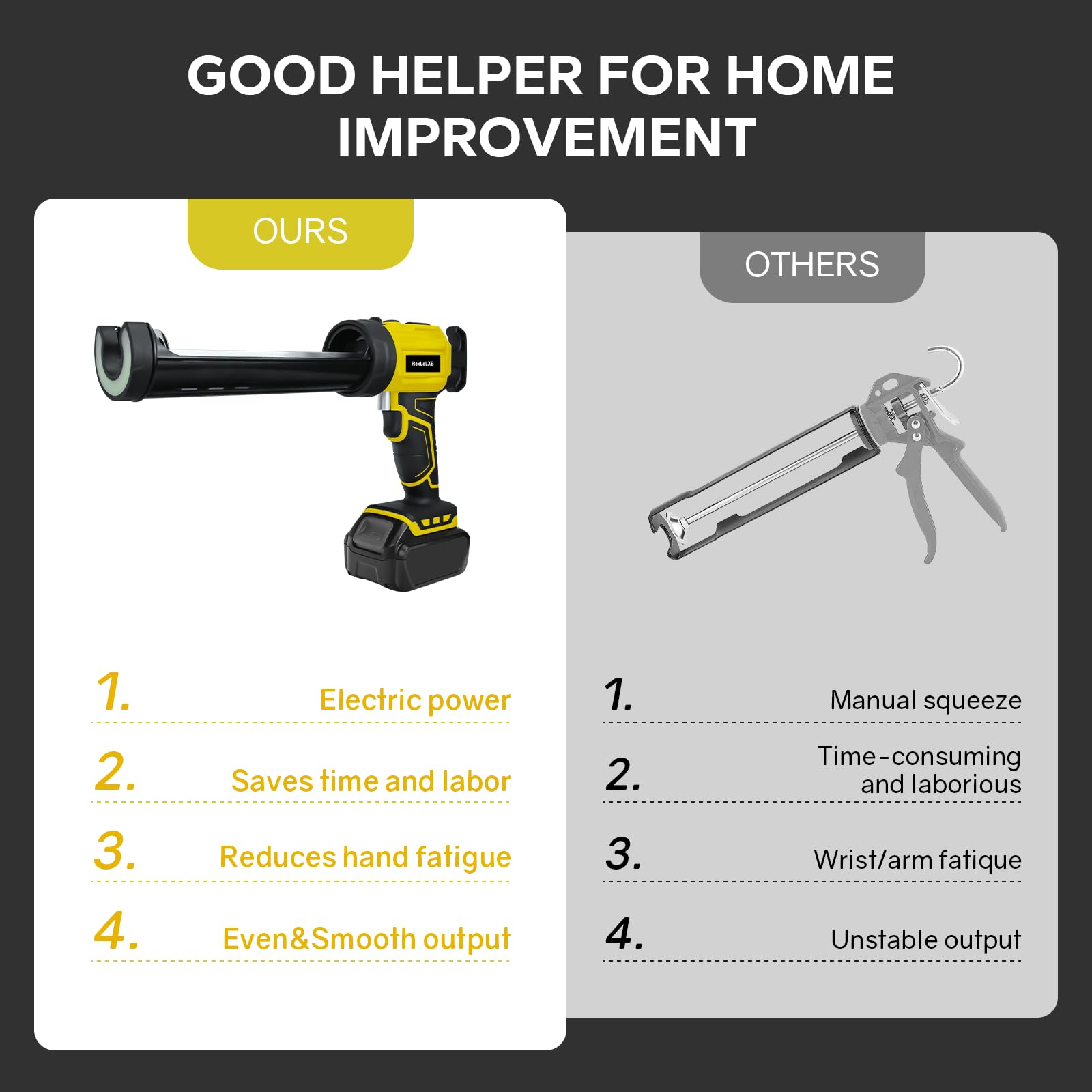 RexLeLXB lever safety features provide safe operation.