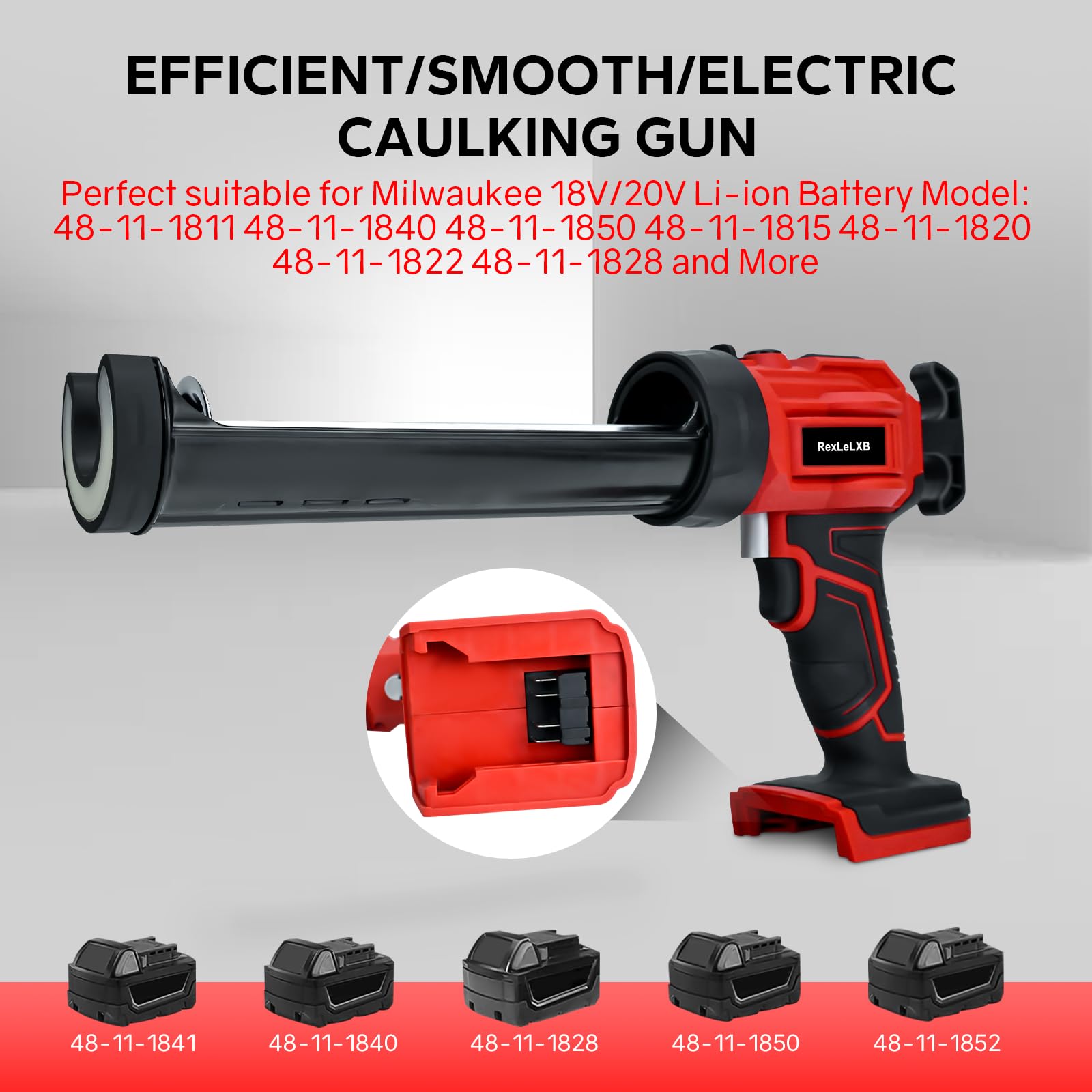 RexLeLXB 4-speed control lets you adjust flow for bead consistency.