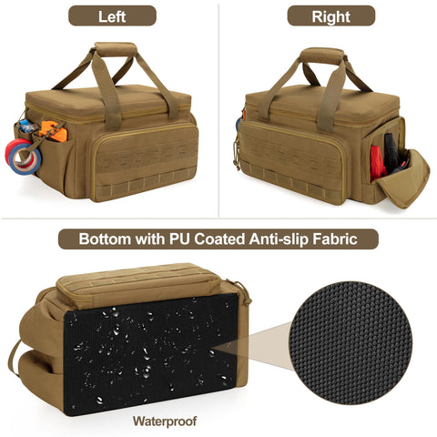 Rexmica 14-Inch Tool Bag anti-slip bottom keeps bag steady