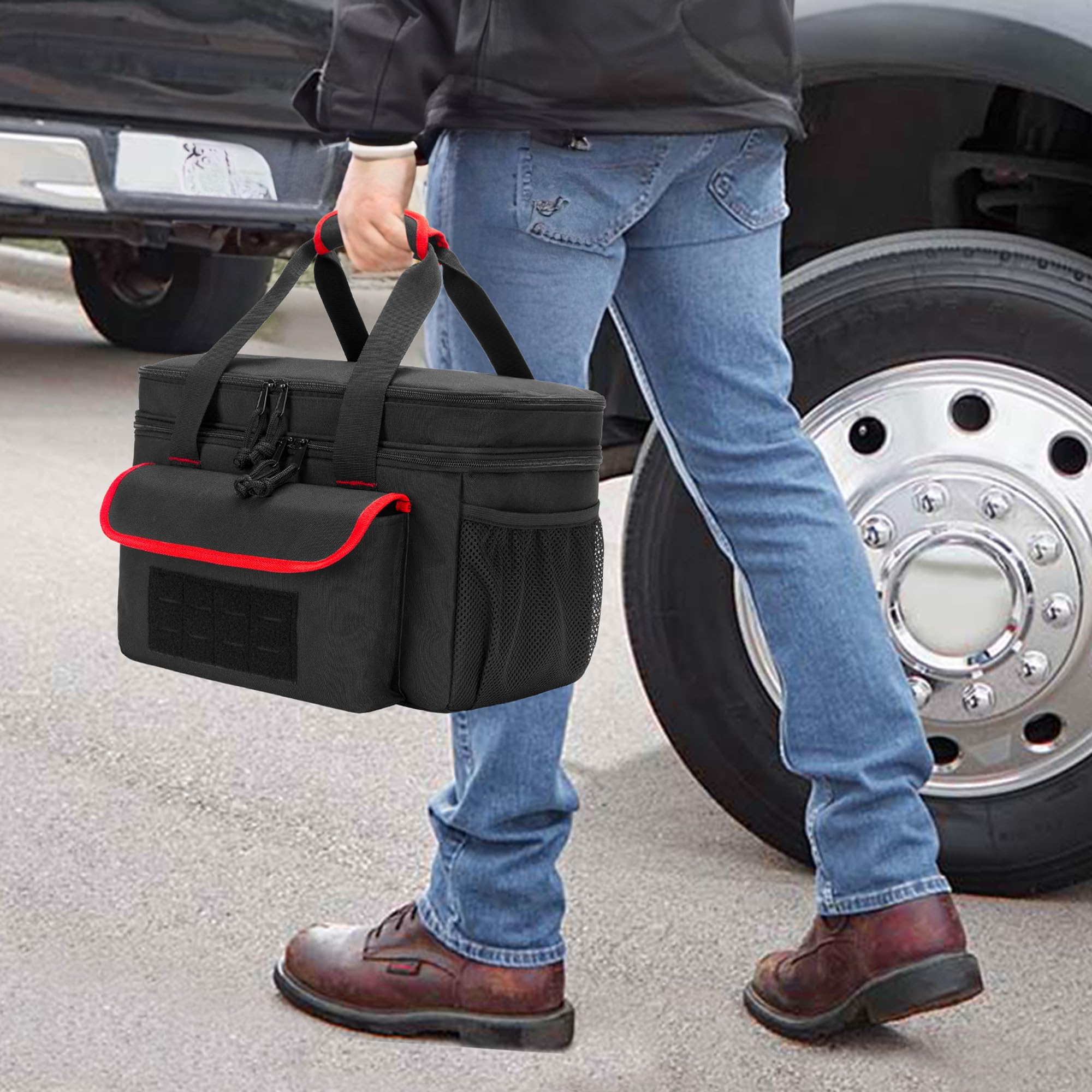 Rexmica bag reinforced handles for durable transport
