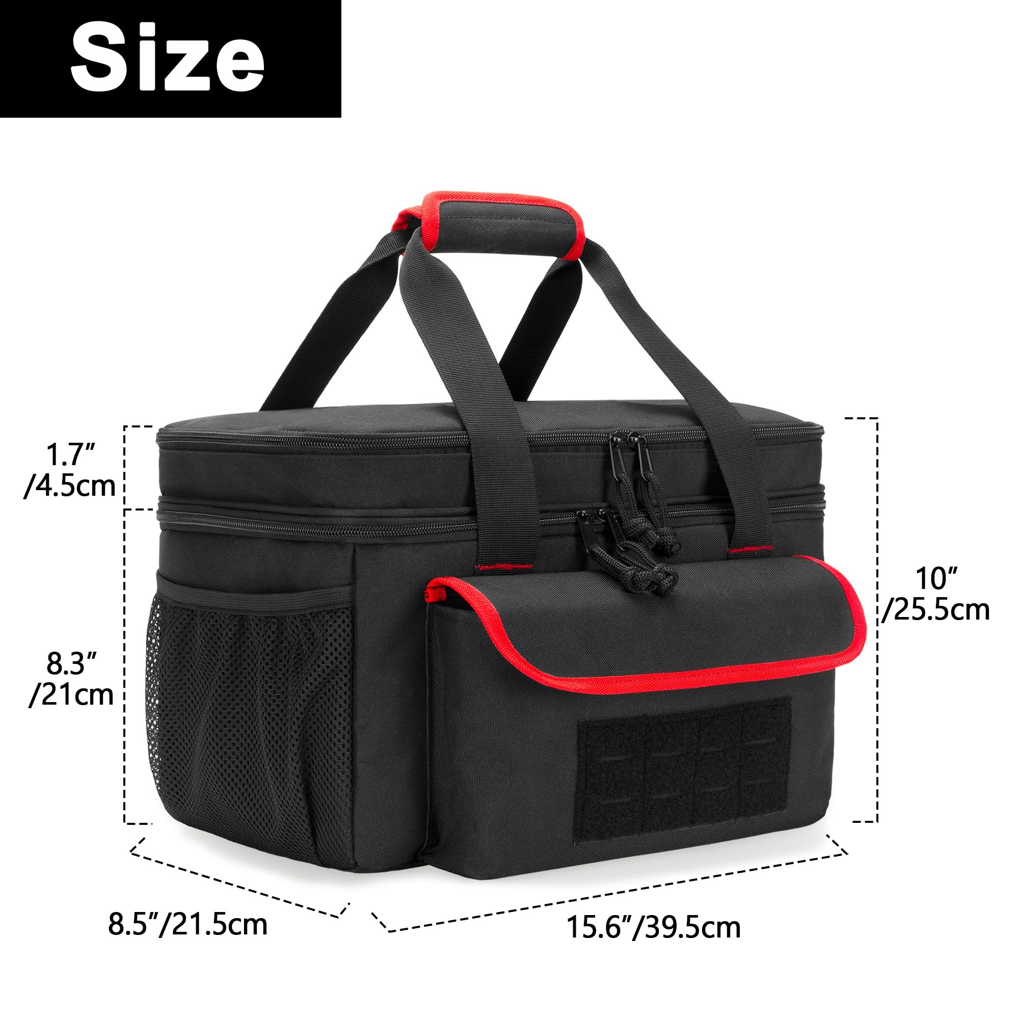 Rexmica bag top tool layer holds wrenches and hoses