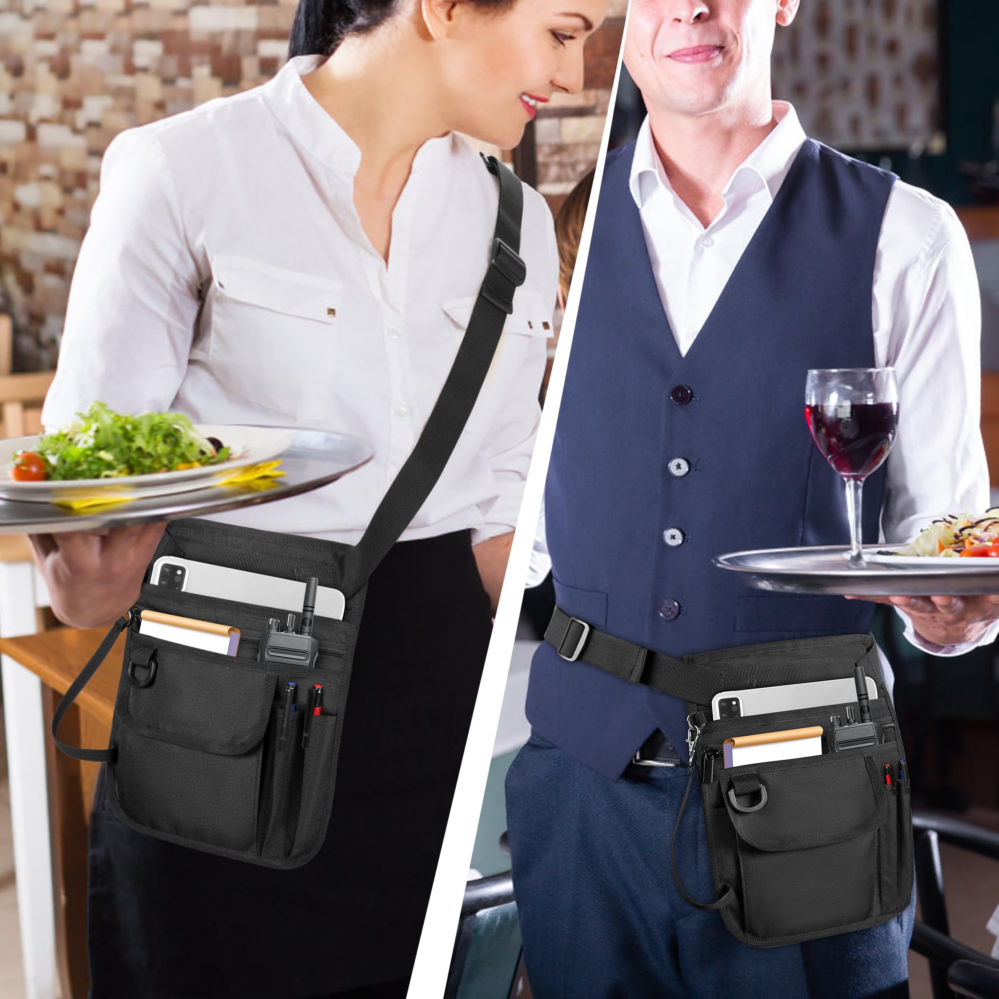 Rexmica lightweight apron measures 10 by 11.8 inches for easy movement.