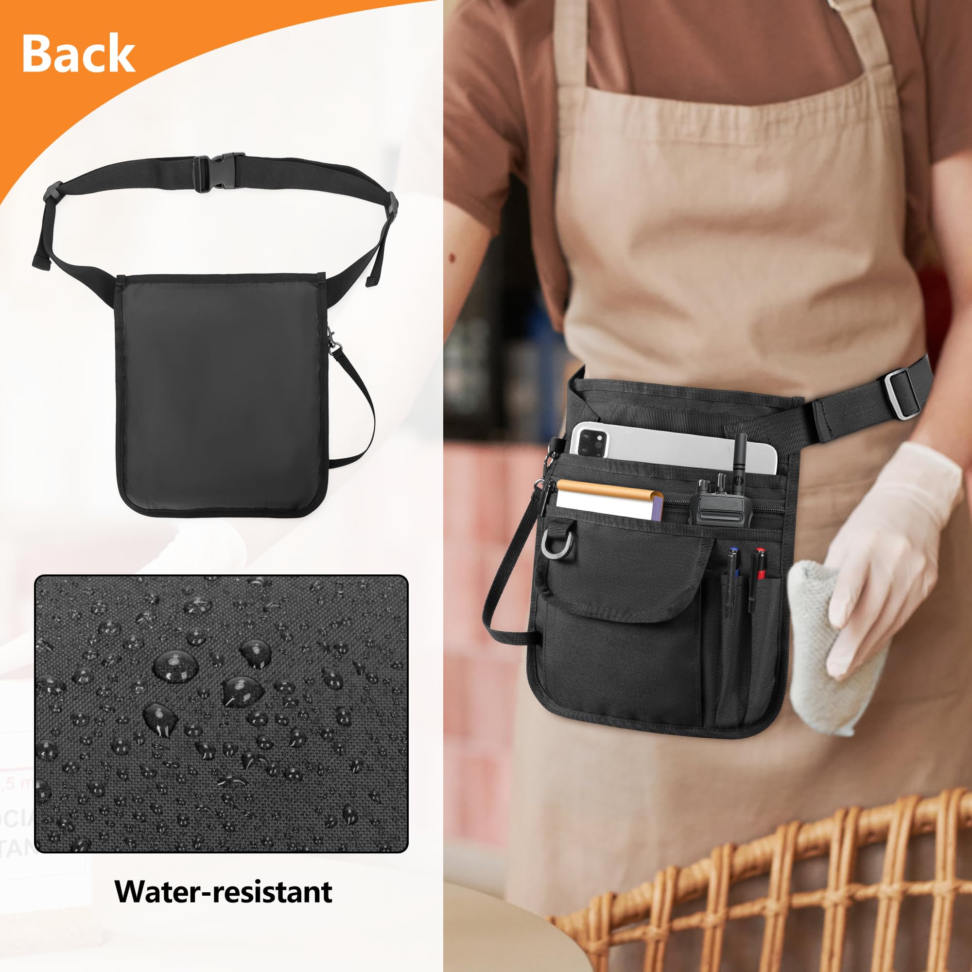 Rexmica lanyard with swivel hook keeps a dishrag within reach.
