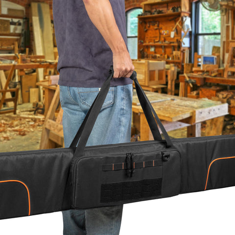 Rexmica bag offers thick foam padding to protect rails during movement