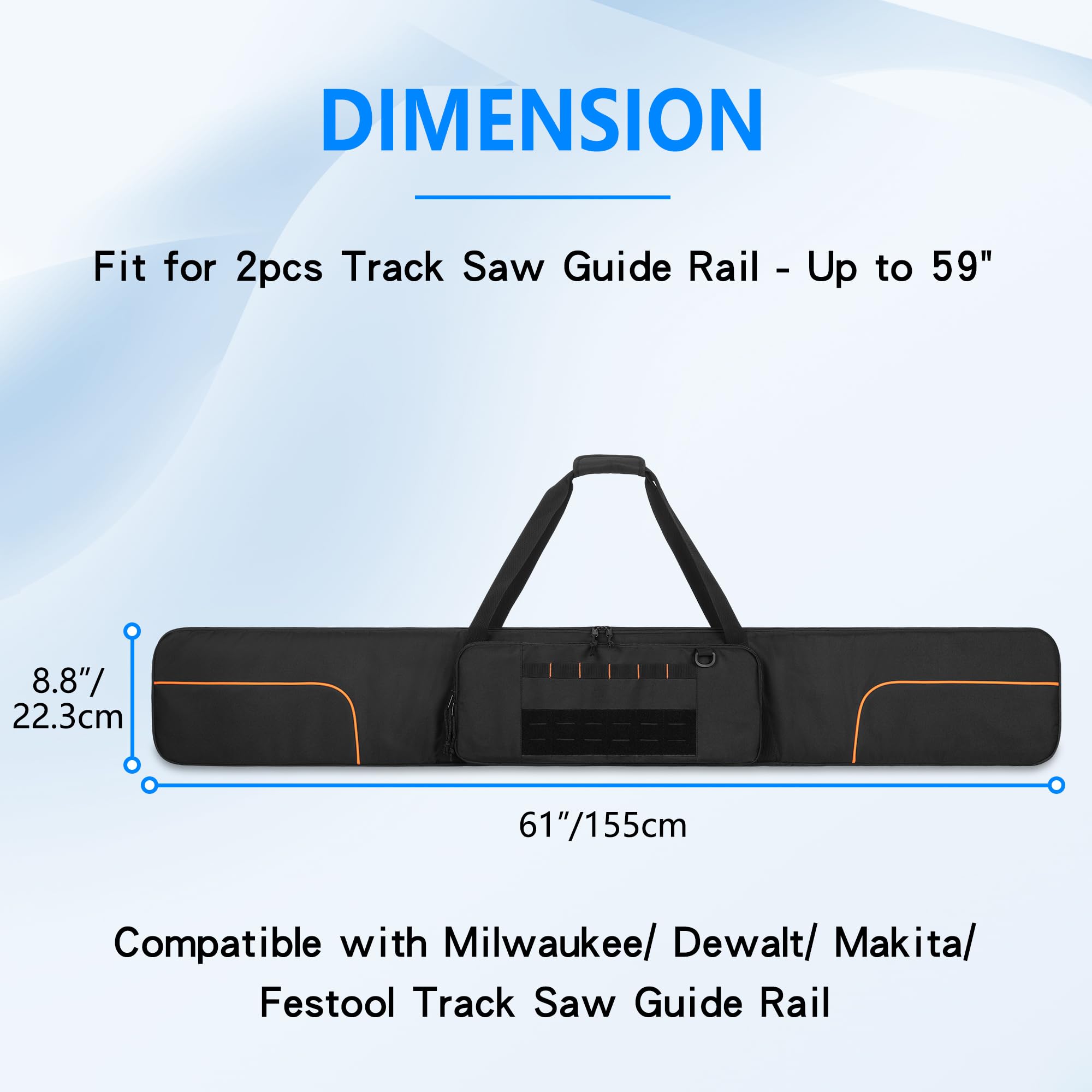 Rexmica bag uses a smooth two-way zipper for quick access